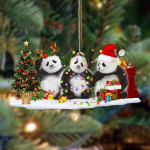 Panda Family Of 3 Ornament Cute Animal 2021 Christmas Ornaments Xmas Gifts For Her