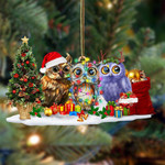Owl Christmas Ornament Cute Owl Christmas Tree Decorations Xmas Tree Hanging 2021 Gift Ideas