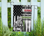 Thin Green Line We Owe Illegal Nothing We Owe Our Veterans Everything Flag Honoring Veterans