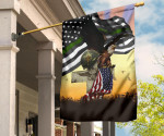 Thin Green Line Eagle Veteran Flag Memorial Day Flags For Veterans Military Office Decor