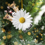Chihuahua Be Kind Daisy Floral Christmas Ornament Cute Dog Ornament Good Gift For Dog Owners