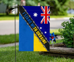 Australian I Stand With Ukraine Flag Pray For Peace In Ukraine 2022 Flag