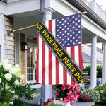 Peace American Flag Pray And Stand For World Peace United States Flag Decor