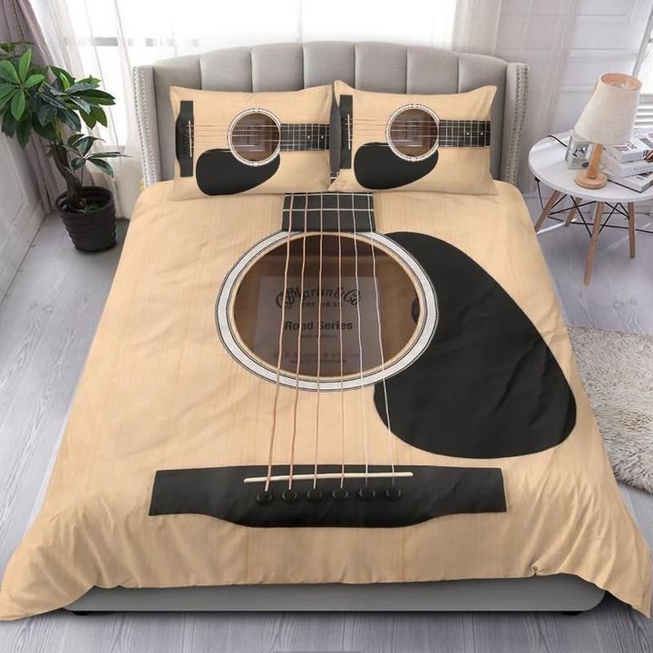 Martin Guitar Bedding Set Musical Instrument Best Merch Gifts For Guitar Players