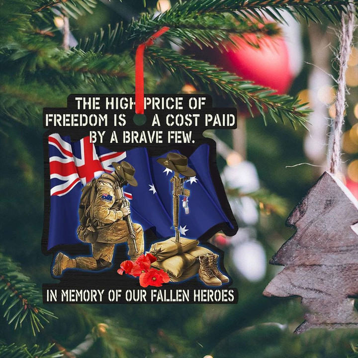 The High Price Of Freedom Ornament Proud Australian Military Ornament Christmas Tree Decoration
