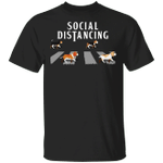 Beagle Walk Abbey Road Social Distancing T-Shirt Gift For Dog Lover