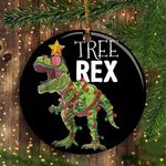 Cool Tree T-Rex Ornament Humorous Dinosaur Christmas Decoration Christmas Tree Ornament
