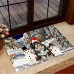 Yorkshire With Snowman Christmas Tree Doormat The Perfect Christmas Present For Parents