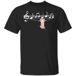 Pig Plays Music String T-Shirt Cute Pig Shirt Unisex Gift For Male Friend Idea