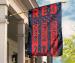 Red Friday Remember Everyone Deployed Vertical Flag Soldier Memorial Flag For Wall Home Decor