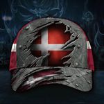 Denmark Hat 3D Print Vintage Old Retro Patriotic Proud Country Denmark Flag Cap