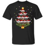 Sloth Christmas Tree T-Shirt Xmas Gift For Sloth Lovers Funny Gift For Siblings