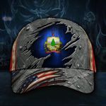 Vermont Flag Hat 3D Printed American Vintage Cap Patriotic Vermont State Cap Men Gift