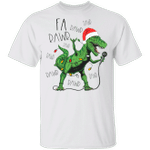 Fa Rawr Rawr Dinosaur Christmas T-Shirt Tree Rex Funny Graphic Tee Gift For Dinosaur Lover