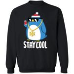 Stay Cool Sweatshirt Penguin Apparel Unique Sweatshirt Gift For Summer