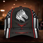 Horse American Flag Hat Unique Horse baseball Cap Horse Themed Gift For Owner Lover
