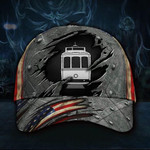 Tram American Flag Cap Happy Independence Day Best Gifts For Commuters