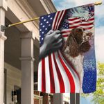 Springer Spaniel Inside American Flag Dog Patriotic Independence Day Decor