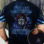 Skull Texas Flag Haven Doesn't Want Me T-Shirt Tx Sayings Unique Texas Shirt Mens