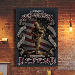 American Soldier This We'll Defend Poster Patriotic Honor Soldier Veterans Independence Day
