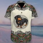Dachshund Mandala Hawaiian Shirt Dog Lover Shirt Cute Father's Day Gift For Stepdads