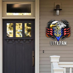 Usn Veteran Metal Sign Us Navy Logo Eagle Signs Front Door Decor Army Gifts For Him