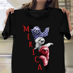 Sloth Merica Shirts Funny Graphic American Flag Shirt Personalised Gifts For Friends