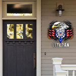 United States Coast Guard Veteran Metal Sign Military Signs Front Door Decor