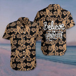 Bigfoot Hawaiian Shirt Believe In Yourself Sasquatch Hawaiian Shirt Mens