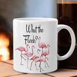 Flamingo Mug What The Flock Funny Novelty Flamingo Coffee Mug Gift Idea