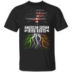 American Grown With Irish Roots Ireland Flag T-Shirt St Patrick's Shirt