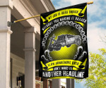 My Job Is Hard Enough Without You Making It Harder Flag Front Door Decor Gift For Truck Driver