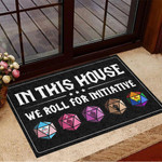 In This House We Roll For Initiative Doormat Funny Mats LGBT Home Decor Gifts