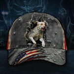 Labrador Retriever 3D Hat Vintage Old Retro USA Flag Cap Father's Day Gift For Men - Pfyshop.com