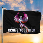 Phoenix Lesbian Pride Flag Staying Apart Rising Together Pride 2021 Lipstick Lesbian Flag LGBT