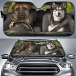 Cute Dogs Auto Sun Shade Car Sun Shade Unique Car Decor