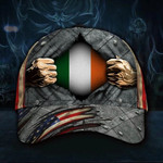 Ireland Flag Hat 3D Print USA Flag Vintage Cap For Irish American Mens Gift Ideas