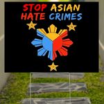 Stop Asian Hate Crimes Yard Sign Asian Lives Matter AAPI Love Is Love Sign Anti Racism Sign