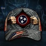 Tennessee Tristar  Hat 3D Print Vintage USA Flag Cap Unique Tennessee State Flag Hat