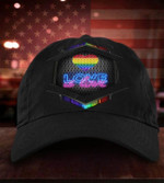 Love Is Love LGBT 3D Hat LGBT Colorful Heart Hat Gay Pride Rainbow Gift For Friend - Pfyshop.com