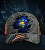 Montana State Flag Hat 3D Printed U.S Flag Old Retro Pride State Montana Trucker Hat For Men - Pfyshop.com