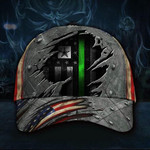 U.S Army Thin Green Line Cap 3D Print American Flag Vintage Cap Honor Department Of The Army - Pfyshop.com