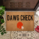 Dawg Check Cleveland Browns Doormat Cleveland Browns Logo Football Team Fan Gift