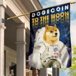 Dogecoin Flag Dogecoin To The Moon Home Decor Elon Musk Doge Meme Lover