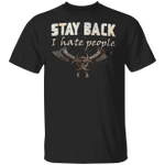 Stay Back I Hate People Shirt Viking Rune Axe T-shirt Funny Anti-social Merch