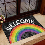 Rainbow Doormat Rainbow Welcome Mat For Front Door Inside Outside Decorative