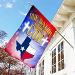 Texas Map Flag One Nation Under God Strong Texas Flag Patriotic Christian Decor - Pfyshop.com