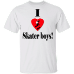 I Love Skater Boys Shirt Cool Graphic Tees Gift For Skate Lovers