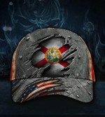 Florida State Flag Hat 3D Printed Vintage U.S Flag Cap Proud Florida Cap For Men Gift Idea - Pfyshop.com