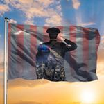 Saluting Police Poster Remembrance Honor Police Law Enforcement Memorial Gift